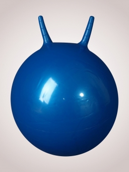 Гимнастический мяч детский  с ручками, 55 см. с насосом (Атлетика)